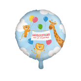 Gefeliciteerd Folieballon Dieren 46cm